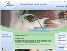 Tablet Screenshot of hotelarkadia.lv